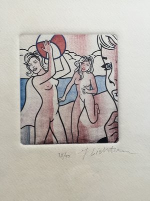 Roy Lichtenstein-nudes with beach ball